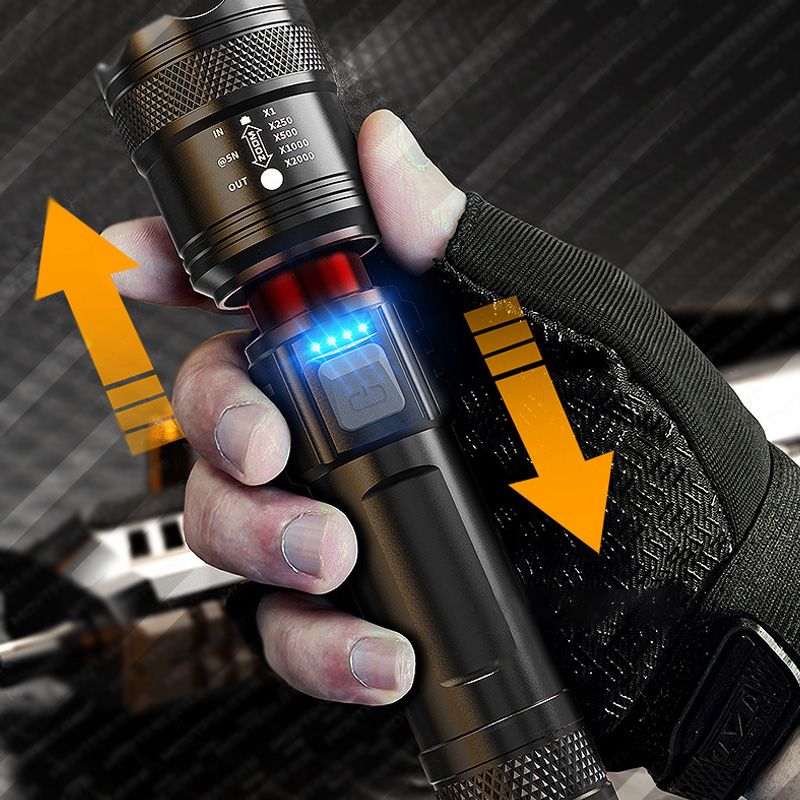 🔥heißer Verkauf🔥Zoombare Taschenlampe mit superstarkem Licht
