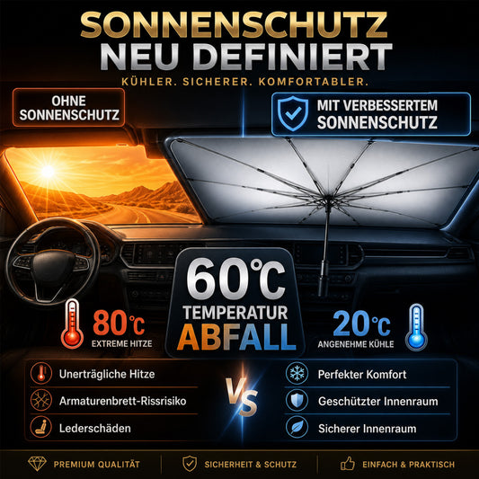 🌞 50% Rabatt 🌈 Faltbarer Auto-Sonnenschutz für die Windschutzscheibe