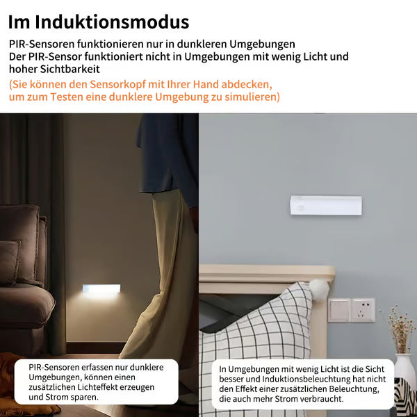 🏆🔥💡Bohrfreie intelligente Sensor magnetische aufladbare LED-Leuchte-Remifa®