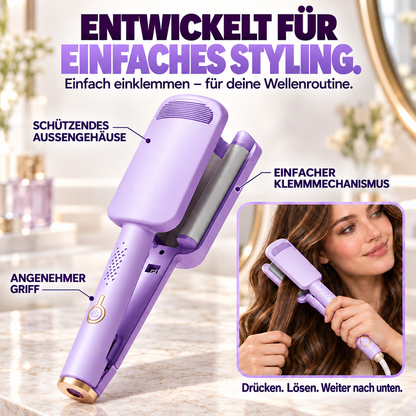 ✨50% RABATT 🌊 32-mm-Welleneisen – Weiche Wellen, voller Glamour! 🌊 4 Temperaturstufen, in ca. 10 Sekunden einsatzbereit, mit Ionen-Technologie