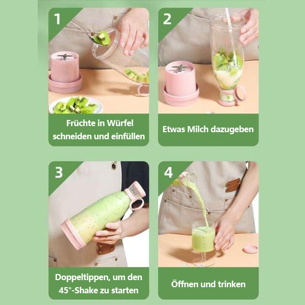 💥Neujahrsangebot 55% Rabatt💥Bestseller Tragbarer Entsafter | Frischer Saft überall und jederzeit