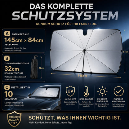 🌞 50% Rabatt 🌈 Faltbarer Auto-Sonnenschutz für die Windschutzscheibe