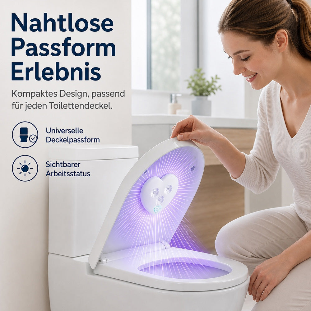 💜Intelligente UV-C-Toiletten-Desinfektionslampe｜UV-Desinfektion, Geruchsbeseitigung und hygienische Sauberkeit für Toilette und Badezimmer✨