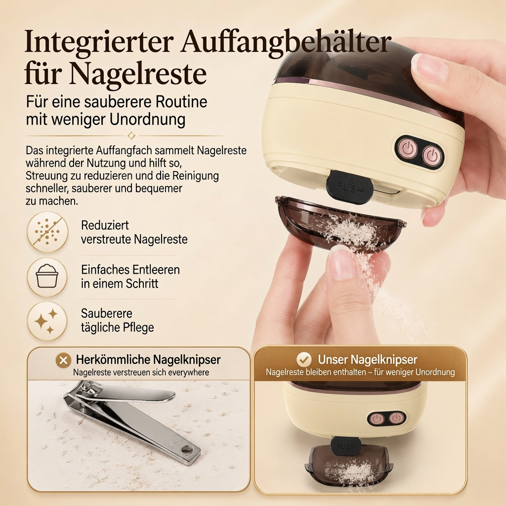🔥NUR HEUTE: 50 % 🌟 2-in-1-Smart-Elektronagelschere & -Polierer ✂️💅 Die elektrische Nagelpflege für die ganze Familie!