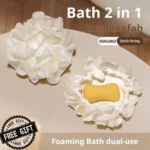 🛁 2-in-1 Dusch-Loofah-Schwamm