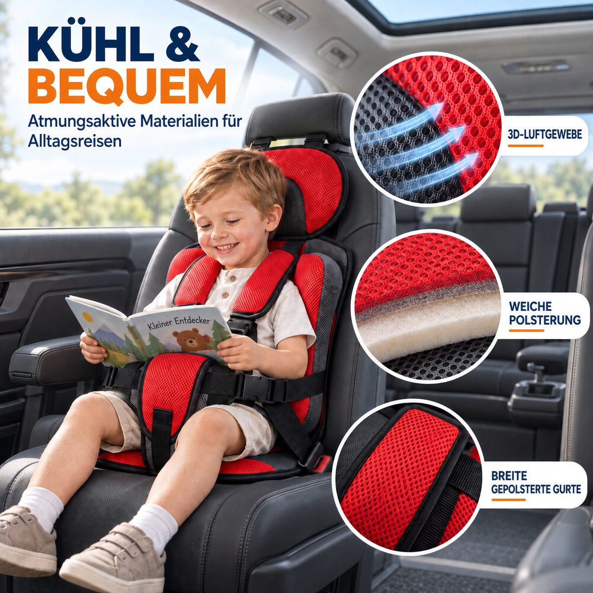 🔥🔥50% RABATT !!⏰Tragbarer Kindersitz fürs Auto