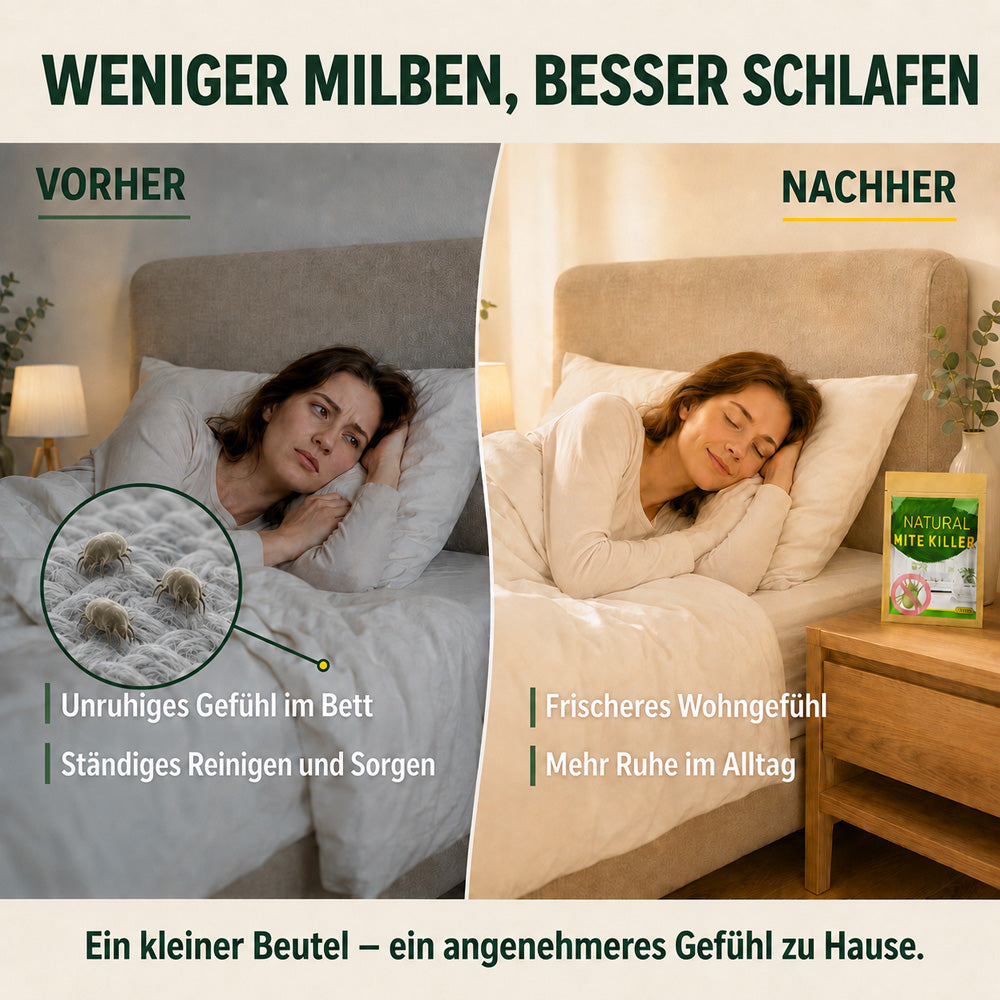 ♻️Milbenschutz-Säckchen gegen Hausstaubmilben | Milben in Matratze, Bett und Sofa wirksam bekämpfen – für hygienische Frische und erholsamen Schlaf