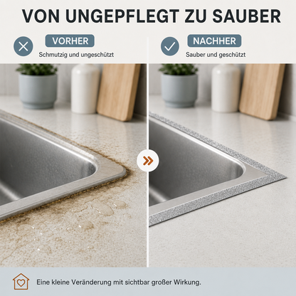 🎁🛡️ LIMITIERT: 1+1 GRATIS! ⏰ Selbstklebender Dichtstreifen für Fliesenfugen (8mm x 6m) – Wasserdicht, Schimmelresistent & Professionelles Finish ✨