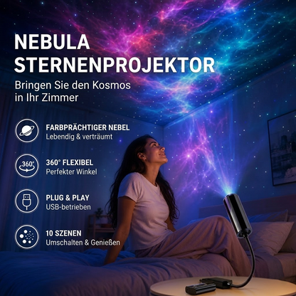 Nachtlicht-Projektor – Intelligenter holografischer Sternprojektor