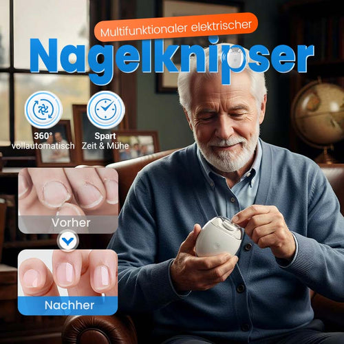 80%Universeller automatischer Fingernagelschleifer für Erwachsene und Kinder – Einfach & Sicher