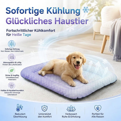 ❄️Atmungsaktive Premium-Kühlmatte für Hunde & Katzen – Kühl, weich & komfortabel🐾