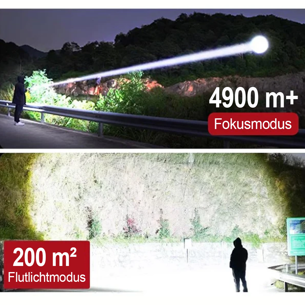 🔥heißer Verkauf🔥Zoombare Taschenlampe mit superstarkem Licht