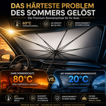 🌞 50% Rabatt 🌈 Faltbarer Auto-Sonnenschutz für die Windschutzscheibe