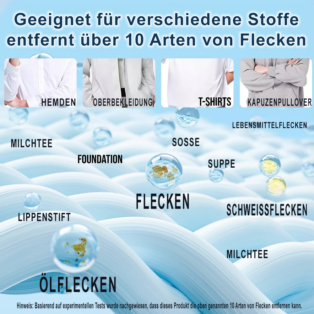 🔥 Fleckenentferner-Tücher für Kleidung