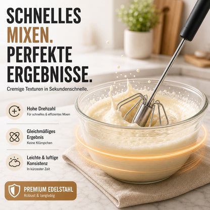 🍳 1 KAUFEN – 1 GRATIS ERHALTEN:Handrührbesen mit rutschfestem Griff, rostfrei und strapazierfähig – und das zu einem günstigen Preis!