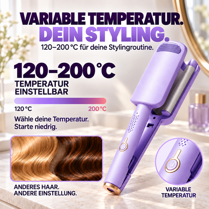 ✨50% RABATT 🌊 32-mm-Welleneisen – Weiche Wellen, voller Glamour! 🌊 4 Temperaturstufen, in ca. 10 Sekunden einsatzbereit, mit Ionen-Technologie