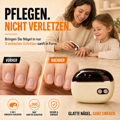🔥NUR HEUTE: 50 % 🌟 2-in-1-Smart-Elektronagelschere & -Polierer ✂️💅 Die elektrische Nagelpflege für die ganze Familie!