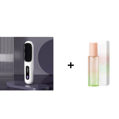 💖Neujahrs-Sonderangebot: 50 % Rabatt💖 Kabelloser, keramisch beheizter Haarglätter-Kamm-Remifa®