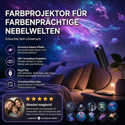 Nachtlicht-Projektor – Intelligenter holografischer Sternprojektor