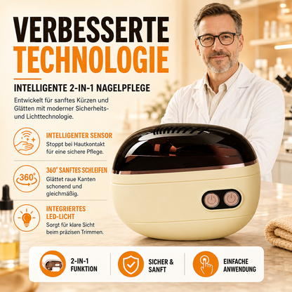 🔥NUR HEUTE: 50 % 🌟 2-in-1-Smart-Elektronagelschere & -Polierer ✂️💅 Die elektrische Nagelpflege für die ganze Familie!