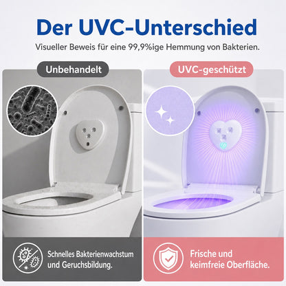 💜Intelligente UV-C-Toiletten-Desinfektionslampe｜UV-Desinfektion, Geruchsbeseitigung und hygienische Sauberkeit für Toilette und Badezimmer✨