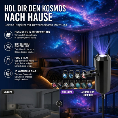 Nachtlicht-Projektor – Intelligenter holografischer Sternprojektor
