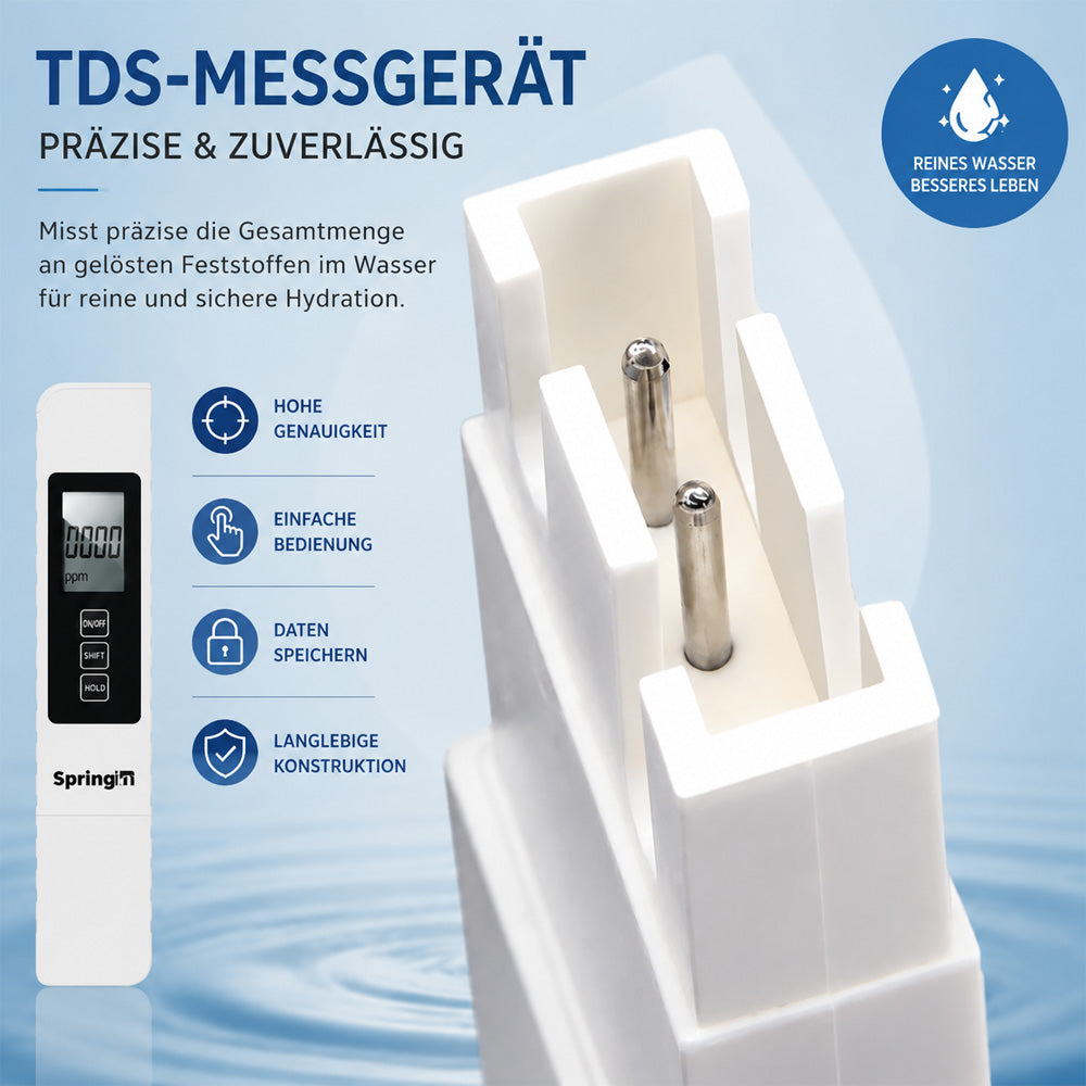 💧✅ 3-in-1 TDS Wasserqualitätsprüfer – Digitales LCD, hohe Präzision 💧💦 Ideal für Aquarium, Trinkwasser & zu Hause – schnelle & genaue Messung