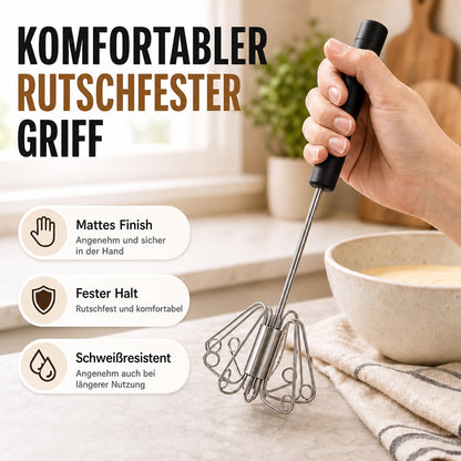 🍳 1 KAUFEN – 1 GRATIS ERHALTEN:Handrührbesen mit rutschfestem Griff, rostfrei und strapazierfähig – und das zu einem günstigen Preis!