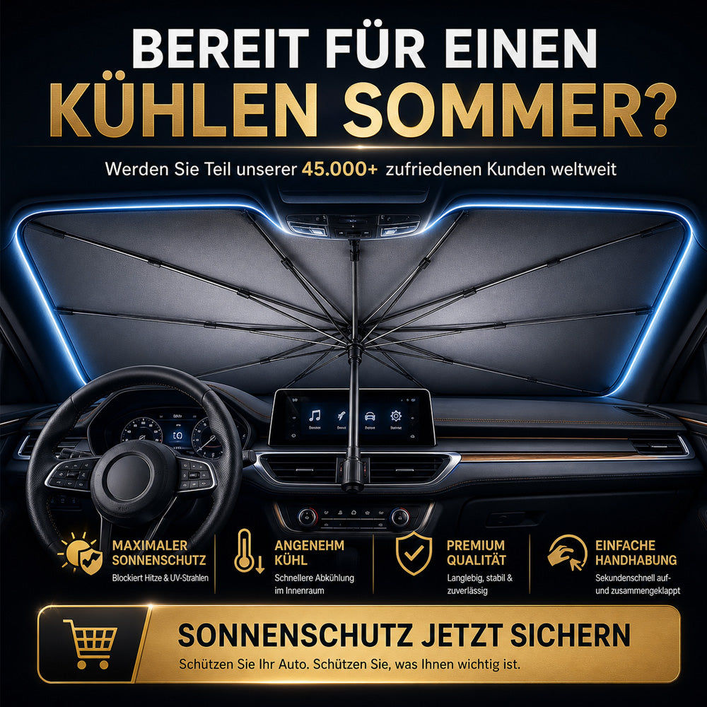 🌞 50% Rabatt 🌈 Faltbarer Auto-Sonnenschutz für die Windschutzscheibe