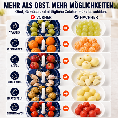 ✨50% RABATT! 🍇 Transparenter elektrischer Obst- und Gemüseschäler – Schnell, einfach und effizient. Perfekt für die täglichen Küchenarbeiten!
