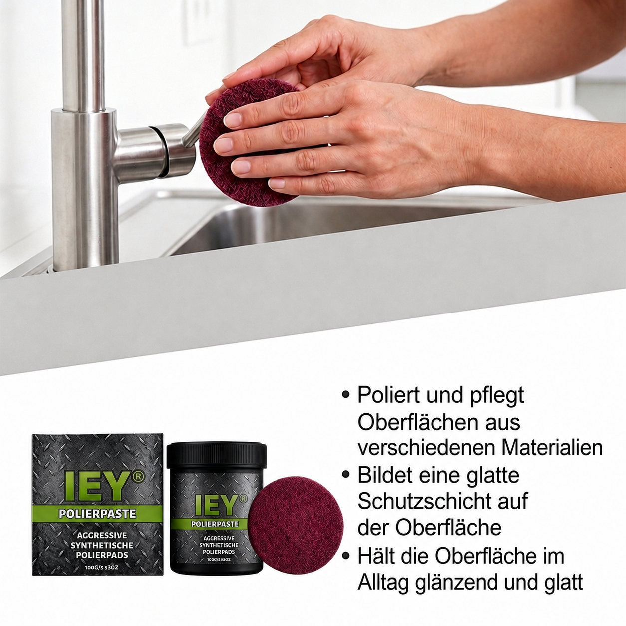 ⚡All-in-One Oberflächenpolitur mit Polierpad