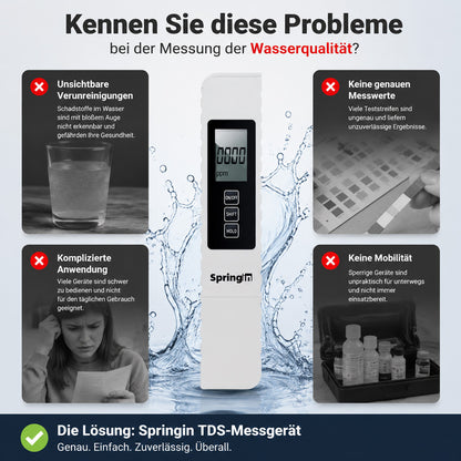 💧✅ 3-in-1 TDS Wasserqualitätsprüfer – Digitales LCD, hohe Präzision 💧💦 Ideal für Aquarium, Trinkwasser & zu Hause – schnelle & genaue Messung