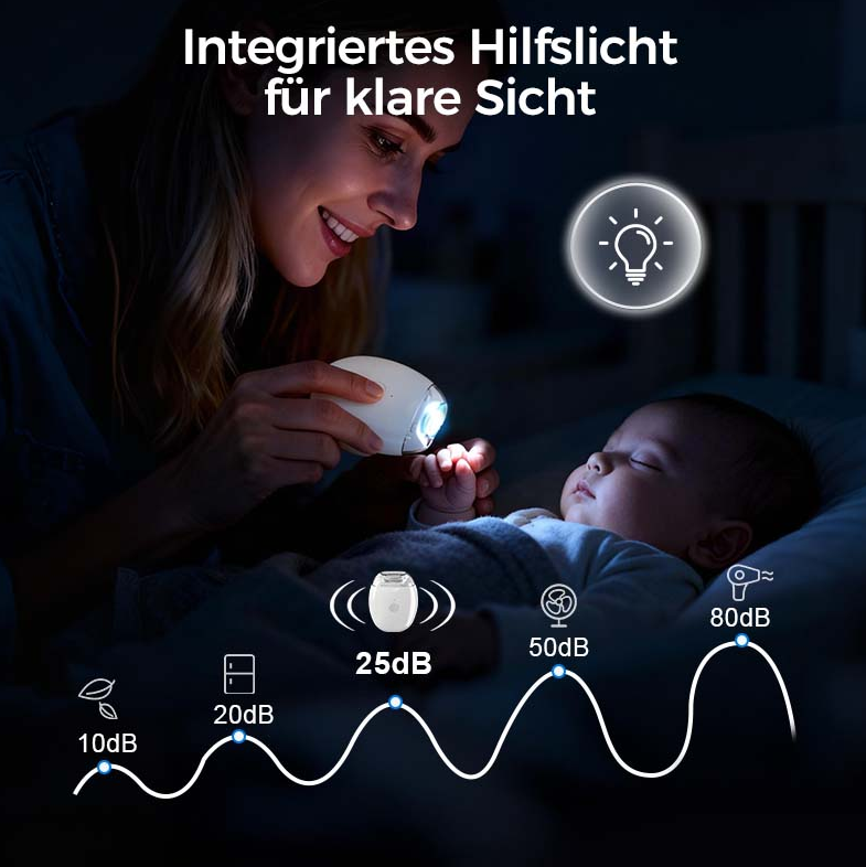 80%Universeller automatischer Fingernagelschleifer für Erwachsene und Kinder – Einfach & Sicher