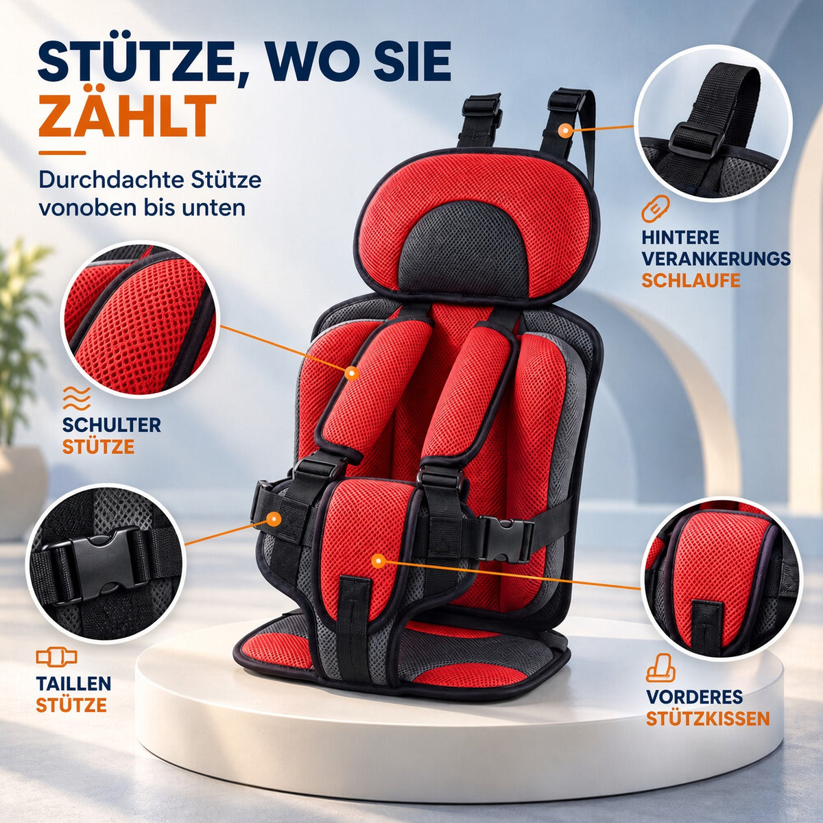 🔥🔥50% RABATT !!⏰Tragbarer Kindersitz fürs Auto