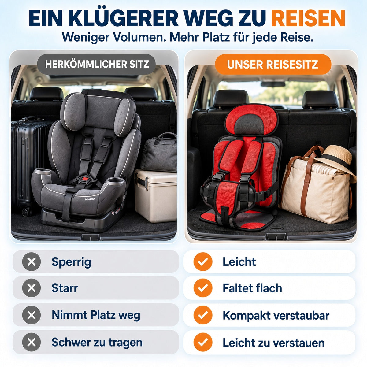 🔥🔥50% RABATT !!⏰Tragbarer Kindersitz fürs Auto