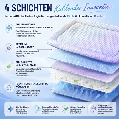 ❄️Atmungsaktive Premium-Kühlmatte für Hunde & Katzen – Kühl, weich & komfortabel🐾