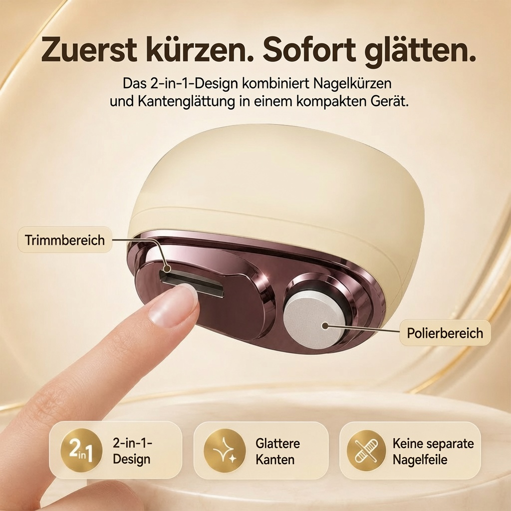 🔥NUR HEUTE: 50 % 🌟 2-in-1-Smart-Elektronagelschere & -Polierer ✂️💅 Die elektrische Nagelpflege für die ganze Familie!