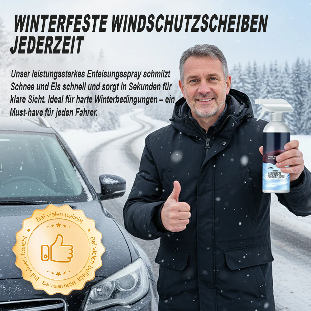 Leistungsstarkes Enteisungsspray für Autowindschutzscheiben