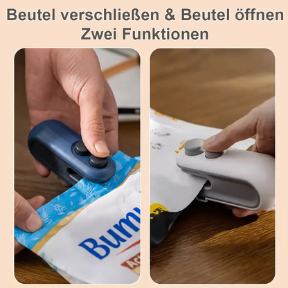 Mini-Siegelmaschine – hält Lebensmittel frisch 🧊