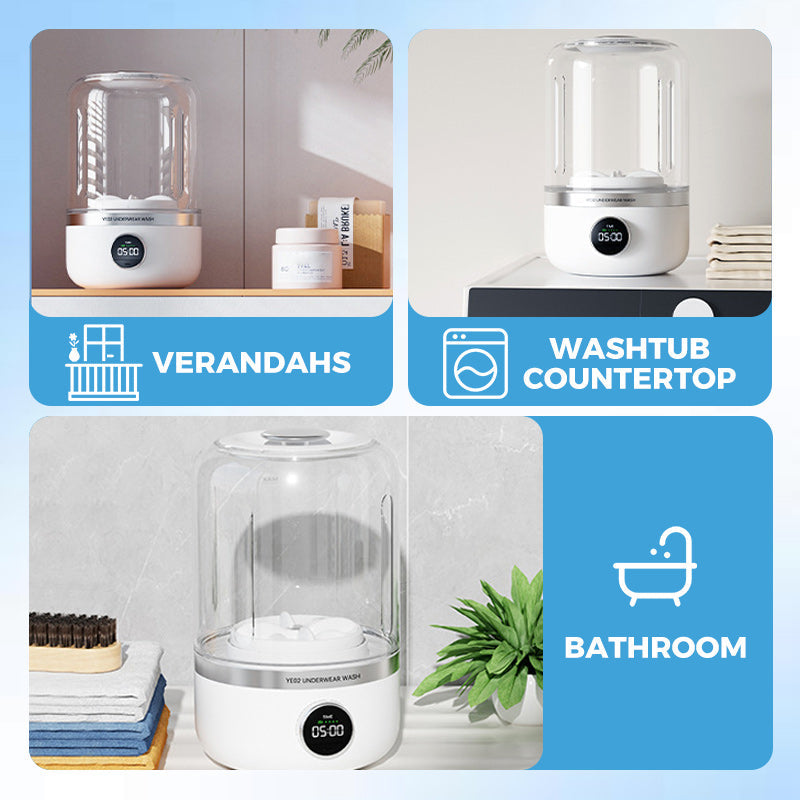 🔥Heißer Verkauf 50%🔥Tragbare wiederaufladbare Mini-Waschmaschine für Unterwäsche