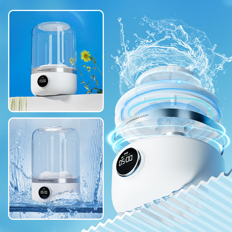 🔥Heißer Verkauf 50%🔥Tragbare wiederaufladbare Mini-Waschmaschine für Unterwäsche