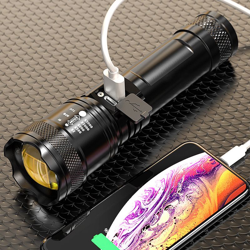 🔥heißer Verkauf🔥Zoombare Taschenlampe mit superstarkem Licht